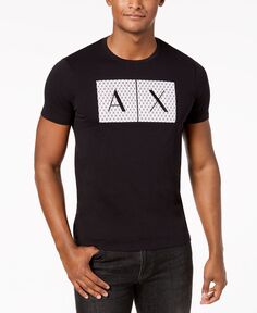 Мужская футболка foundation triangulation A|X Armani Exchange, черный