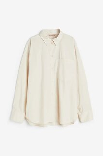 Рубашка H&amp;M cotton, светло-бежевый H&M