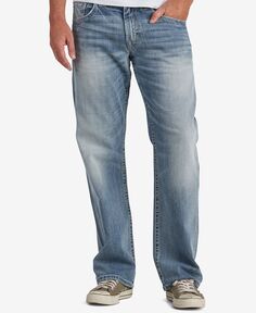 Мужские прямые эластичные джинсы свободного кроя gordie Silver Jeans Co., мульти