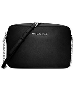 Кожаная сумка через плечо jet set east west Michael Kors, мульти