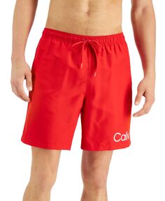 Мужские плавки volley 7 дюймов с логотипом, созданные для macy&apos;s Calvin Klein, мульти