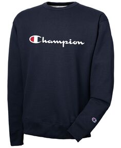 Мужская толстовка powerblend из флиса с логотипом Champion, синий