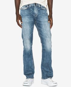 Мужские эластичные джинсы craig easy fit bootcut Silver Jeans Co.
