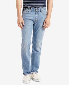 Мужские эластичные джинсы прямого кроя 505 стандартного кроя Levi&apos;s, мульти Levis