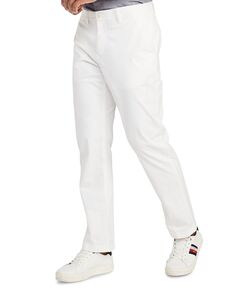 Мужские брюки чинос th flex stretch индивидуальной посадки, созданные для macy&apos;s Tommy Hilfiger, белый