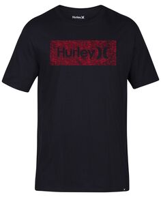 Мужская футболка с логотипом one and only box Hurley, черный