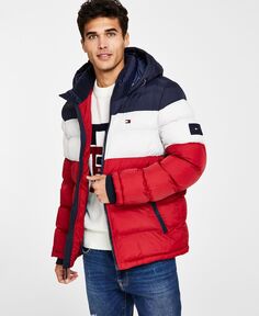 Мужская стеганая куртка-пуховик, созданная для macy&apos;s Tommy Hilfiger, мульти