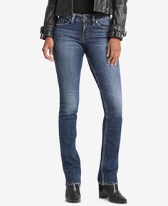 Узкие джинсы со средней посадкой suki bootcut Silver Jeans Co.