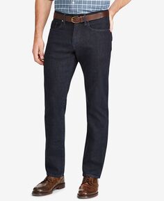 Мужские прямые эластичные джинсы big &amp; tall prospect Polo Ralph Lauren, синий