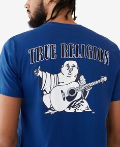 Мужская футболка с круглым вырезом и короткими рукавами с логотипом будды True Religion