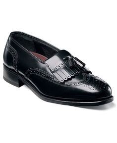 Мужские лоферы lexington kiltie с кисточками и кончиками крыльев Florsheim, черный