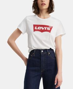 Женская футболка perfect с графическим логотипом Levi&apos;s, белый Levis