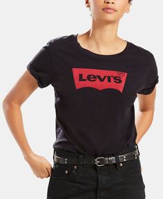 Женская футболка perfect с графическим логотипом Levi&apos;s, черный Levis