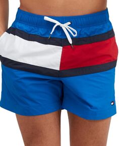 Мужские плавки tommy flag 6,5, созданные для macy&apos;s Tommy Hilfiger