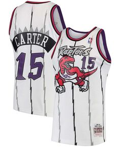 Мужская футболка vince carter white toronto raptors 1997-98 hardwood classics swingman jersey Mitchell &amp; Ness, белый