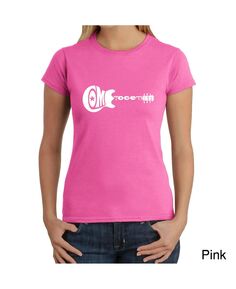 Женская футболка word art - come together LA Pop Art, розовый