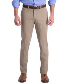 Мужские облегающие брюки премиум-класса цвета хаки без железа Haggar, мульти