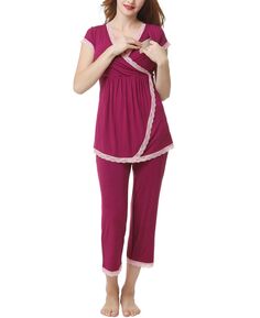 Пижамный комплект для кормящих мам kimi &amp; kai cindy для беременных kimi + kai