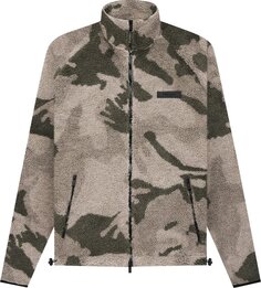Куртка Fear of God Essentials Polar Fleece Full Zip Jacket &apos;Camo&apos;, разноцветный
