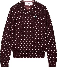 Свитер Comme des Garçons PLAY V-Neck Sweater &apos;Red&apos;, красный