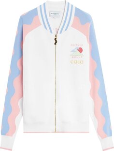 Топ Casablanca Track Top &apos;White/Light Pink&apos;, разноцветный