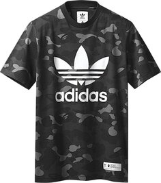 Футболка BAPE x adidas adicolor T-Shirt &apos;Cinder&apos;, серый