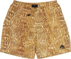Шорты Supreme x Nike ACG Nylon Trail Short &apos;Gold Snakeskin&apos;, золотой