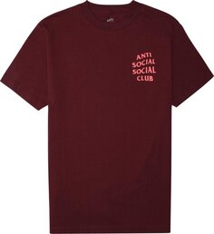 Футболка Anti Social Social Club Logo 2 T-Shirt &apos;Maroon&apos;, красный