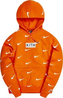 Худи Kith &amp; Nike for New York Knicks AOP Hoodie &apos;Orange&apos;, оранжевый