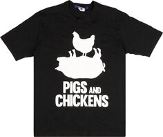 Футболка Junya Watanabe Pigs And Chickens T-Shirt &apos;Black&apos;, черный