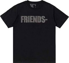 Футболка Vlone x Swavorski Friends T-Shirt &apos;Black&apos;, черный
