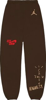 Спортивные брюки Cactus Jack by Travis Scott x Air Jordan Highest Sweatpant &apos;Brown&apos;, коричневый