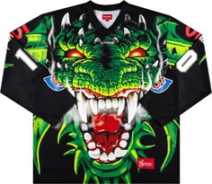 Футболка Supreme Dragon Hockey Jersey &apos;Black&apos;, черный