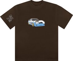 Футболка Cactus Jack by Travis Scott JACKBOYS Vehicle T-Shirt V &apos;Brown&apos;, коричневый