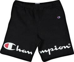 Спортивные шорты Supreme x Champion Sweatshort &apos;Black&apos;, черный