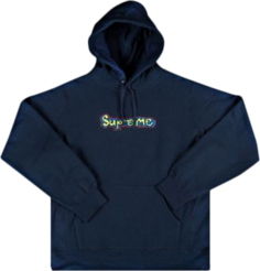 Толстовка Supreme Gonz Logo Hooded Sweatshirt &apos;Navy&apos;, синий
