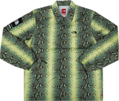 Куртка Supreme x The North Face Snakeskin Taped Seam Coaches Jacket &apos;Green&apos;, зеленый