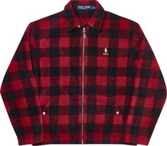 Куртка Palace x Ralph Lauren Polar Fleece Harrington Jacket &apos;Buffalo Plaid&apos;, красный
