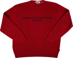 Свитер Supreme x Comme des Garçons Shirt Sweater &apos;Red&apos;, красный