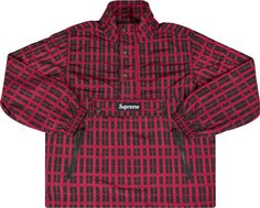 Пуловер Supreme Nylon Plaid Pullover &apos;Red&apos;, красный