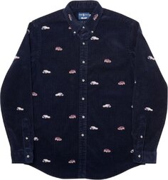 Рубашка Palace x Ralph Lauren Embroidered Corduroy GTI Shirt &apos;Aviator Navy&apos;, синий