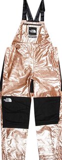 Брюки Supreme x The North Face Metallic Mountain Bib Pants &apos;Rose Gold&apos;, золотой