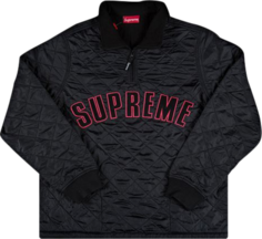 Пуловер Supreme Arc Logo Quilted Half Zip Pullover &apos;Black&apos;, черный