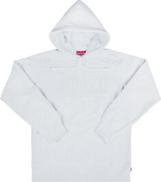 Толстовка Supreme Embroidered Outline Hooded Sweatshirt &apos;Grey&apos;, серый