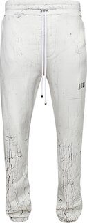 Спортивные брюки Amiri Cracked Dye Logo Sweatpants &apos;White&apos;, белый