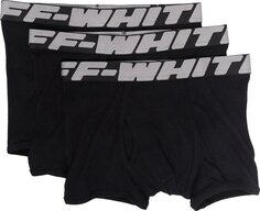 Боксеры Off-White Logo Waistband Boxers (3 Pack) &apos;Melange Grey&apos;, серый