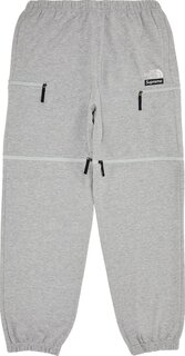 Спортивные брюки Supreme x The North Face Convertible Sweatpant &apos;Heather Grey&apos;, серый