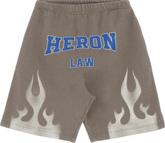 Спортивные шорты Heron Preston Heron Law Flames Sweatshorts &apos;Grey/White&apos;, серый