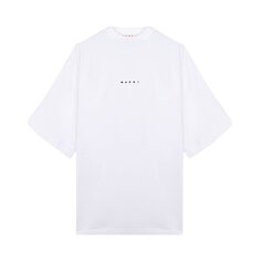 Футболка Marni Organic Cotton Jersey Logo T-Shirt II &apos;Lily White&apos;, белый