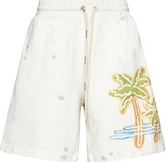 Спортивные шорты Palm Angels Palm Neon Sweatshorts &apos;Off White/Multicolor&apos;, белый